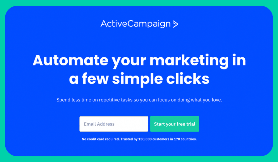 ActiveCampaign homepage