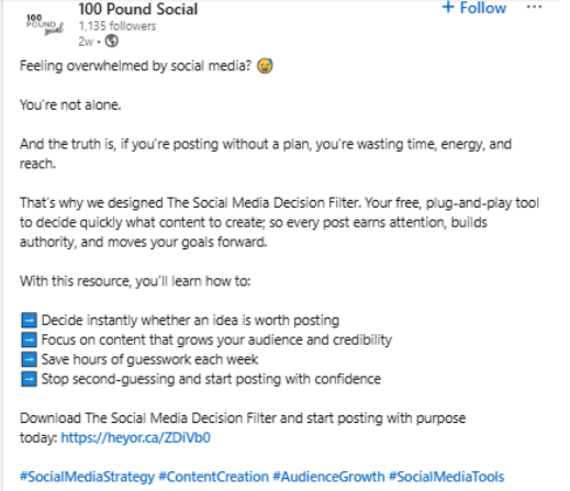 17 Creative LinkedIn Post Examples 11 Screenshot 2026 04 20 10.19.15