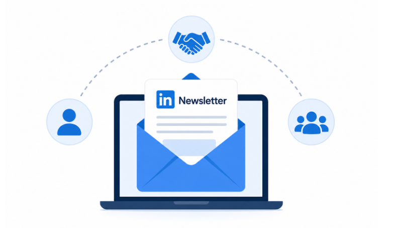 LinkedIn newsletter graphic