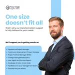 We offer clients customisable options simply because each company has unique needs and goals.