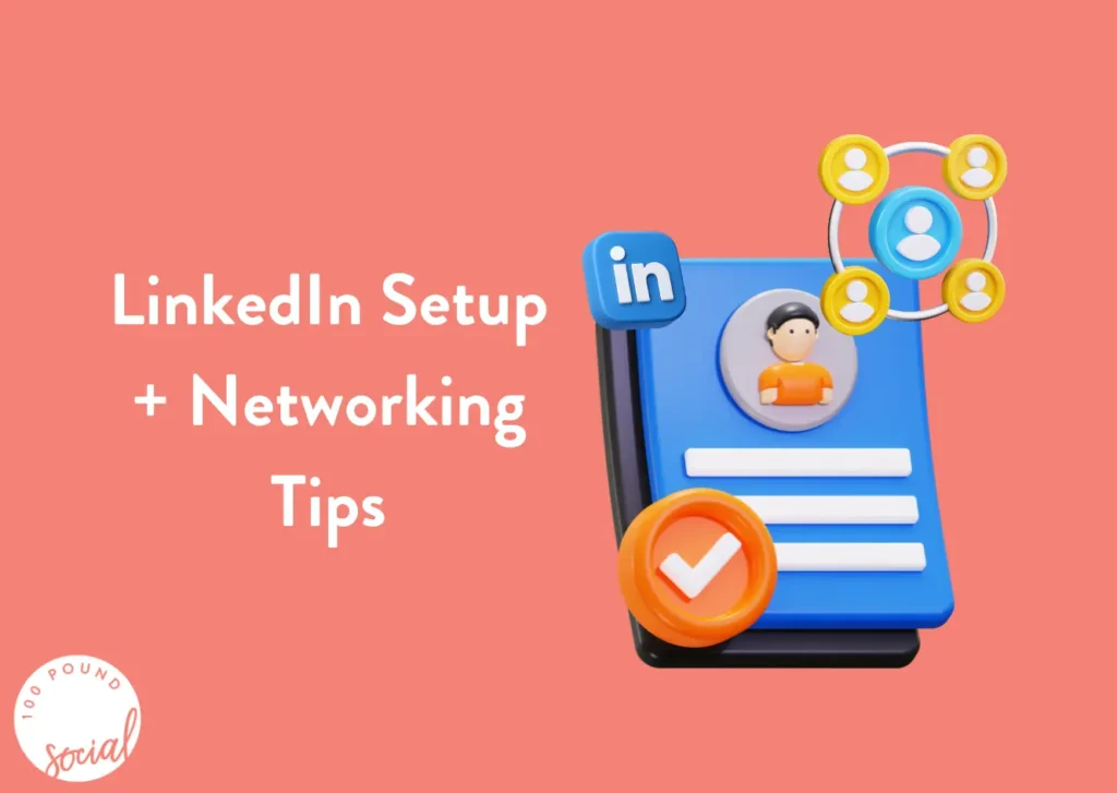 LinkedIn Setup and Networking Tips Sharing Image
