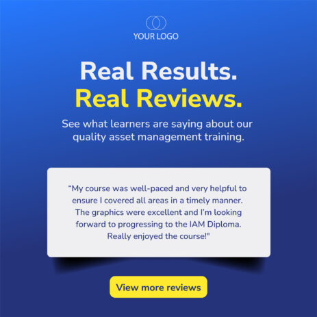 Our asset management courses will meet and exceed your expectations in terms of quality.